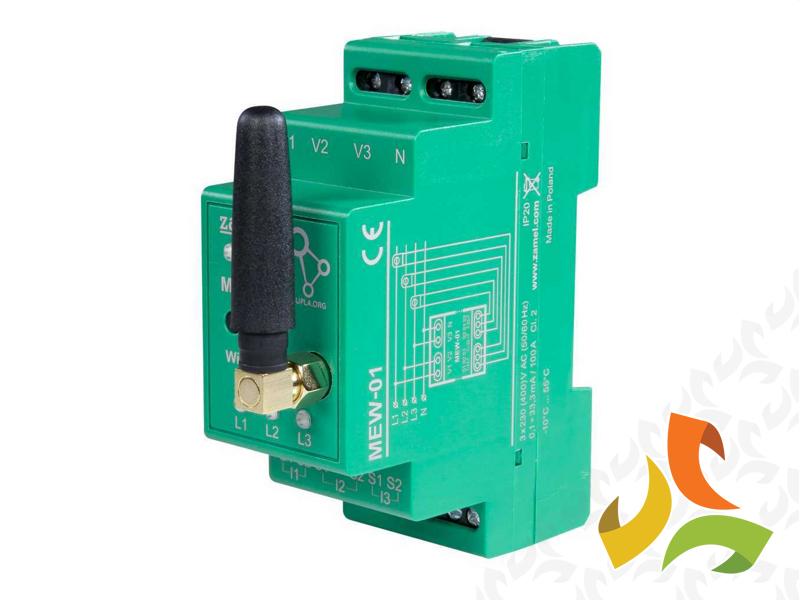 Monitor energii elektrycznej WI-FI 3F+N licznik dwukierunkowy do fotowoltaiki PV TYP: MEW-01 SUPLA ZAMEL