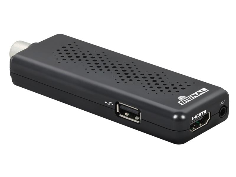 MINI Tuner naziemnej telewizji cyfrowej SIGNAL T2-MINI DVB-T2 HEVC USB 5V A99313 DIPOL