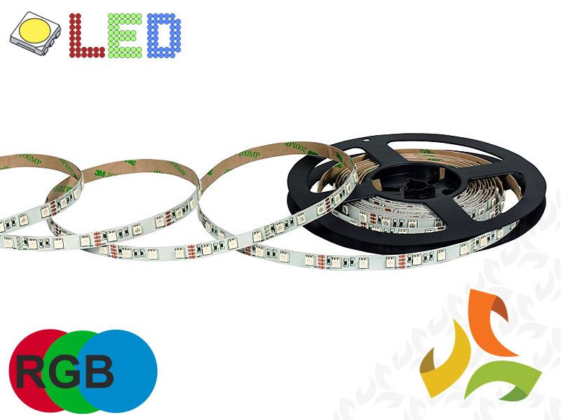Taśma, pasek LED RGB (czerwony, zielony, niebieski) IP65 12V SMD 5050-300 LED 5M NEXTEC