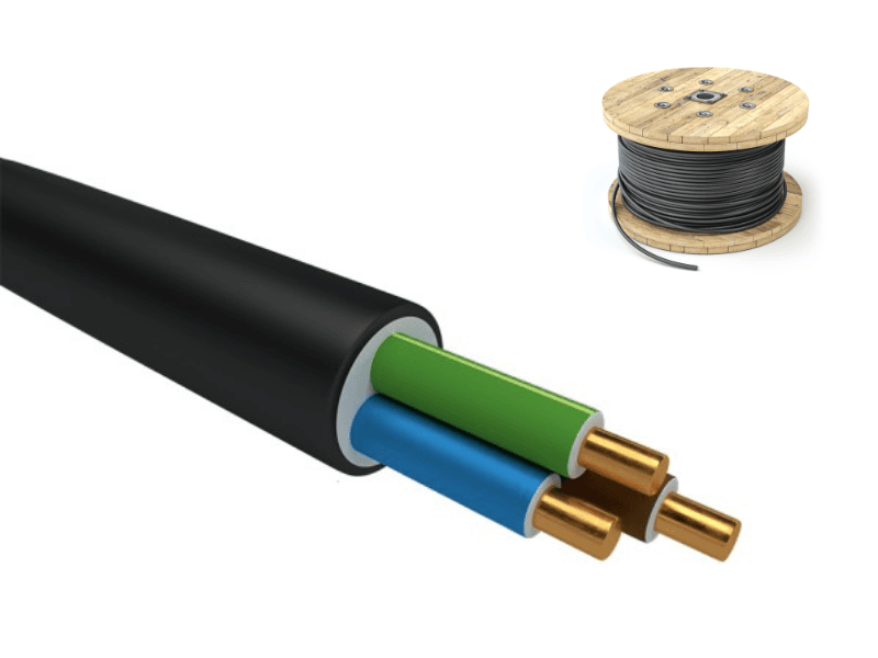 Kabel YKY 3x4 mm2 RE (0,6/1kV) ziemny miedziany (bębnowy) KC0003101 EKSA-0