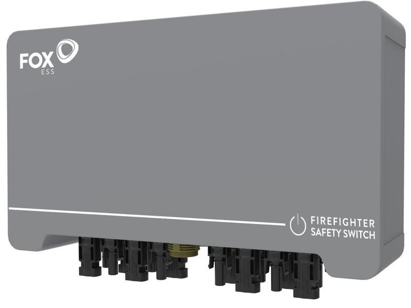 Przeciwpożarowy wyłącznik prądu do systemów fotowoltaicznych PV dla 4MPPT 1500V DC MC4  IP66 Fox-S-Box-4 FoxESS-0