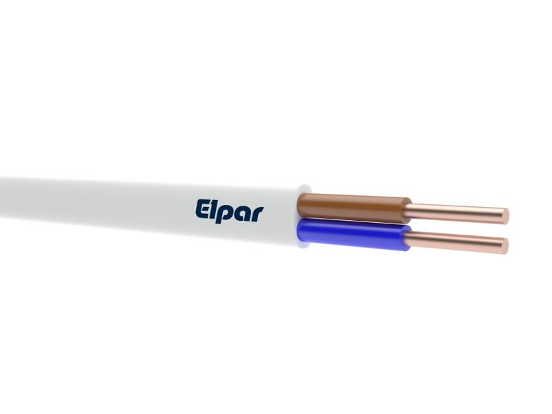 Przewód YDYp 2x1,5 mm2 (450/750V) instalacyjny płaski (bębnowy) 5901854412856 ELPAR-0
