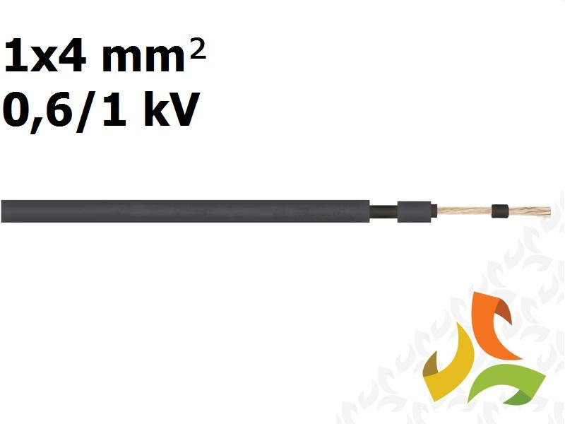 Kabel przewód solarny do instalacji fotowoltaicznych 1x4 mm2 0,6/1kV czarny podwójna izolacja SOLARFLEX-X H1Z2Z2-K 713530 HELUKABEL-0