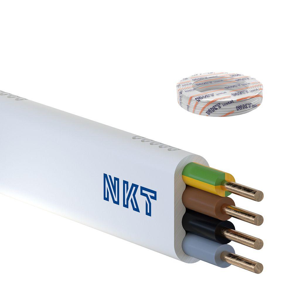 Przewód YDYp 4x1,5 mm2 (450/750V) instalacyjny płaski (krążki 100m) 172153014C0100 NKT-0