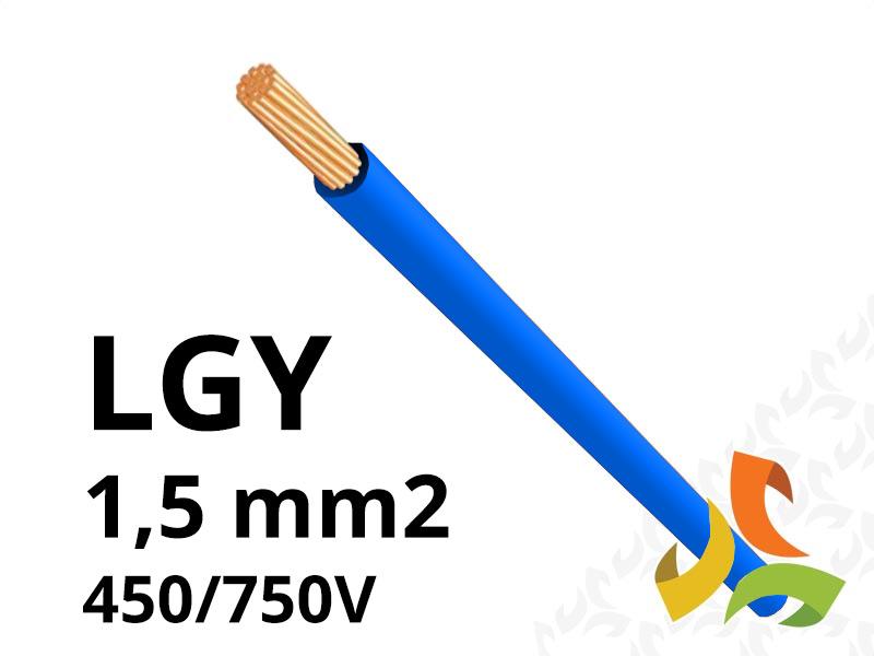 Przewód LGY 1,5 mm2 niebieski (450/750V) jednożyłowy linka (karton 1500m) 4520021K LAPP KABEL-0