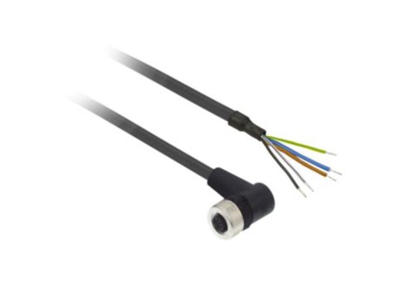 Konektory okablowane kątowe żeńskie M12 5 pinów kabel 2m XZCP1264L2 SCHNEIDER ELECTRIC
